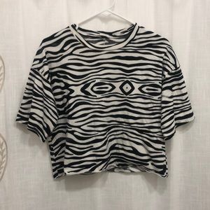 TARGET Zebra Boxy Shirt